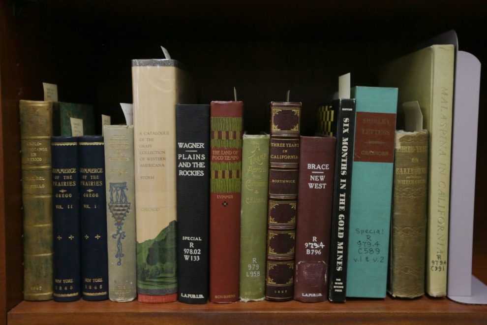 Rare books room at LA County Public Library