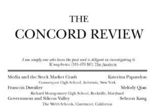 The Concord Review magazine cover