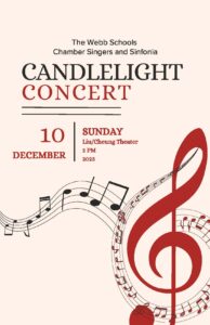 Candlelight Concert 2023 flyer